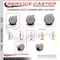 Service Caster 2 Inch MRI Safe Caster, 3/8 Inch Threaded Stem SCC-TS02S50-TPR-GRY-381634-MRI - alternate 2